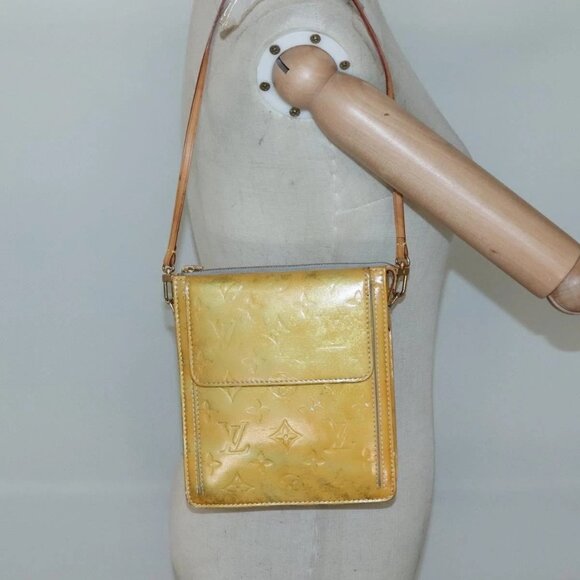 LOUIS VUITTON Monogram Vernis Motto Accessory Pouch Gris M91030 LV Auth 131944 - Picture 13 of 15